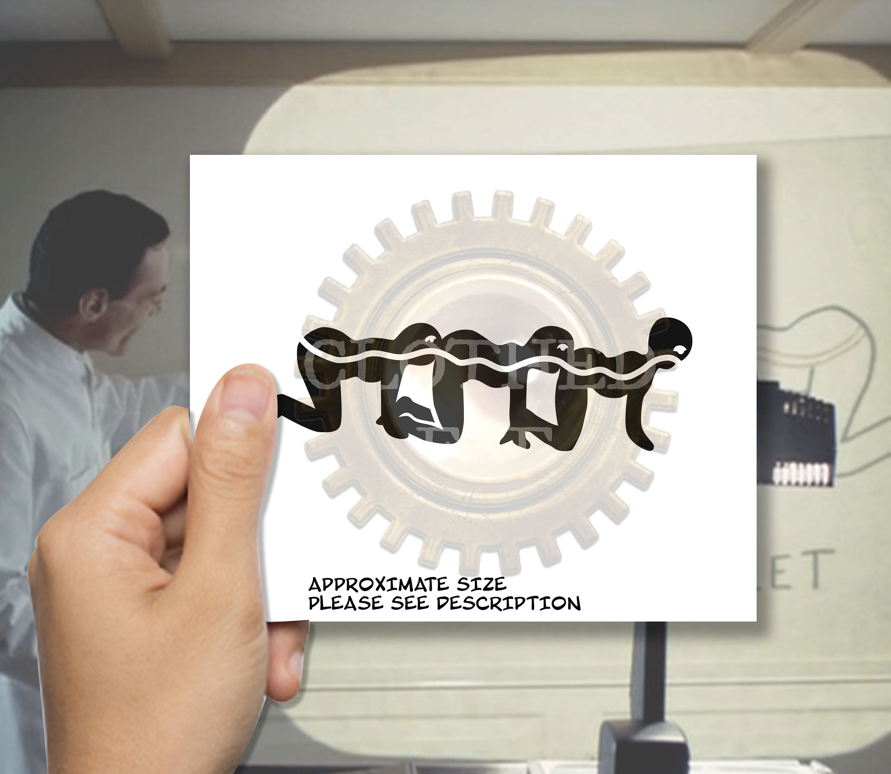 Autocollant Vinyle Décalcomanie Centipède Homme Pour Voiture, Vitre, Ordinateur - Finition Matte