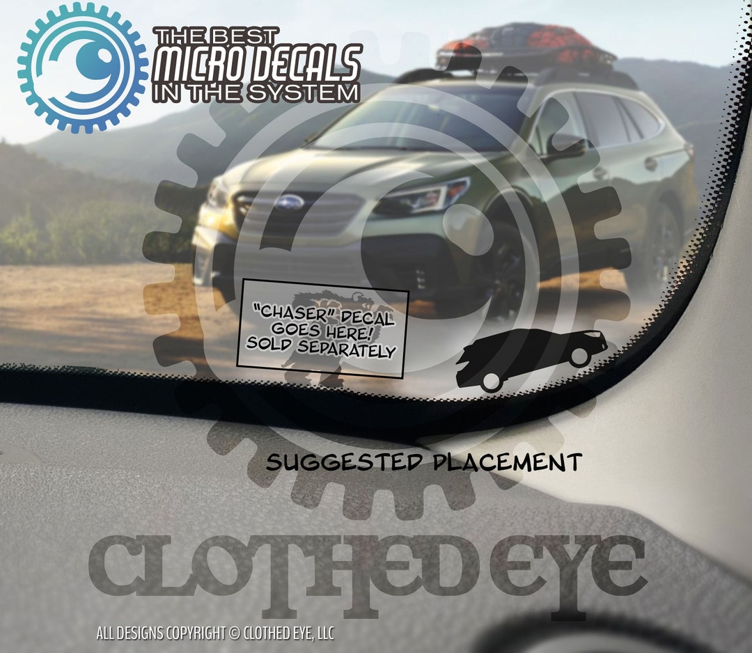 Chased Vehicle for Subaru Outback Vinyl Window Decal Sticker Join in