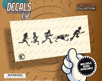 Mystery Solving Gang Vinyl Decal - Cartoon Car Windshield Easter Egg Chaser Sticker