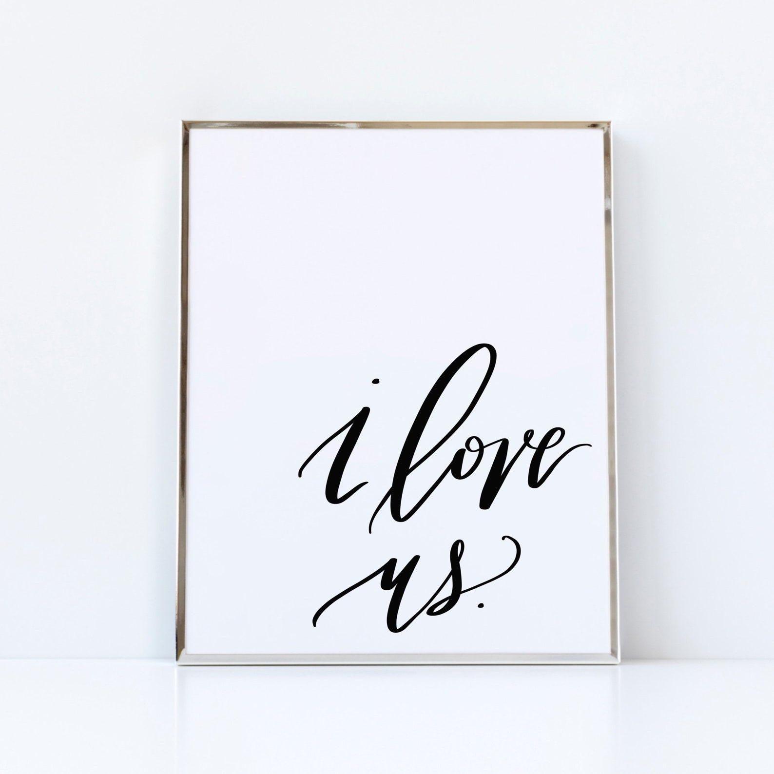 I Love Us Printable Wall Art Over Bed Prints Anniversary | Etsy