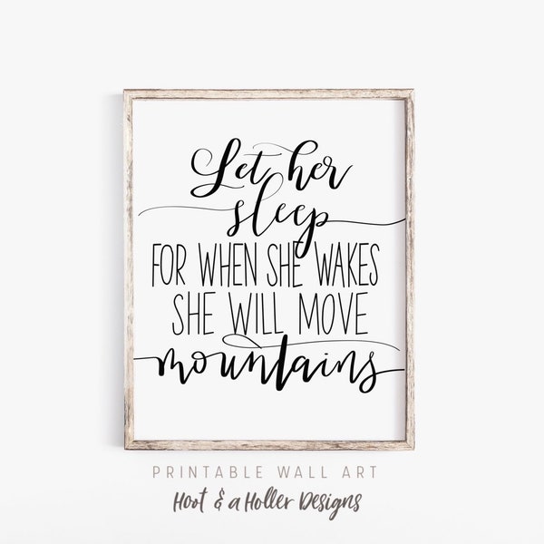 Let Her Sleep Print - Etsy