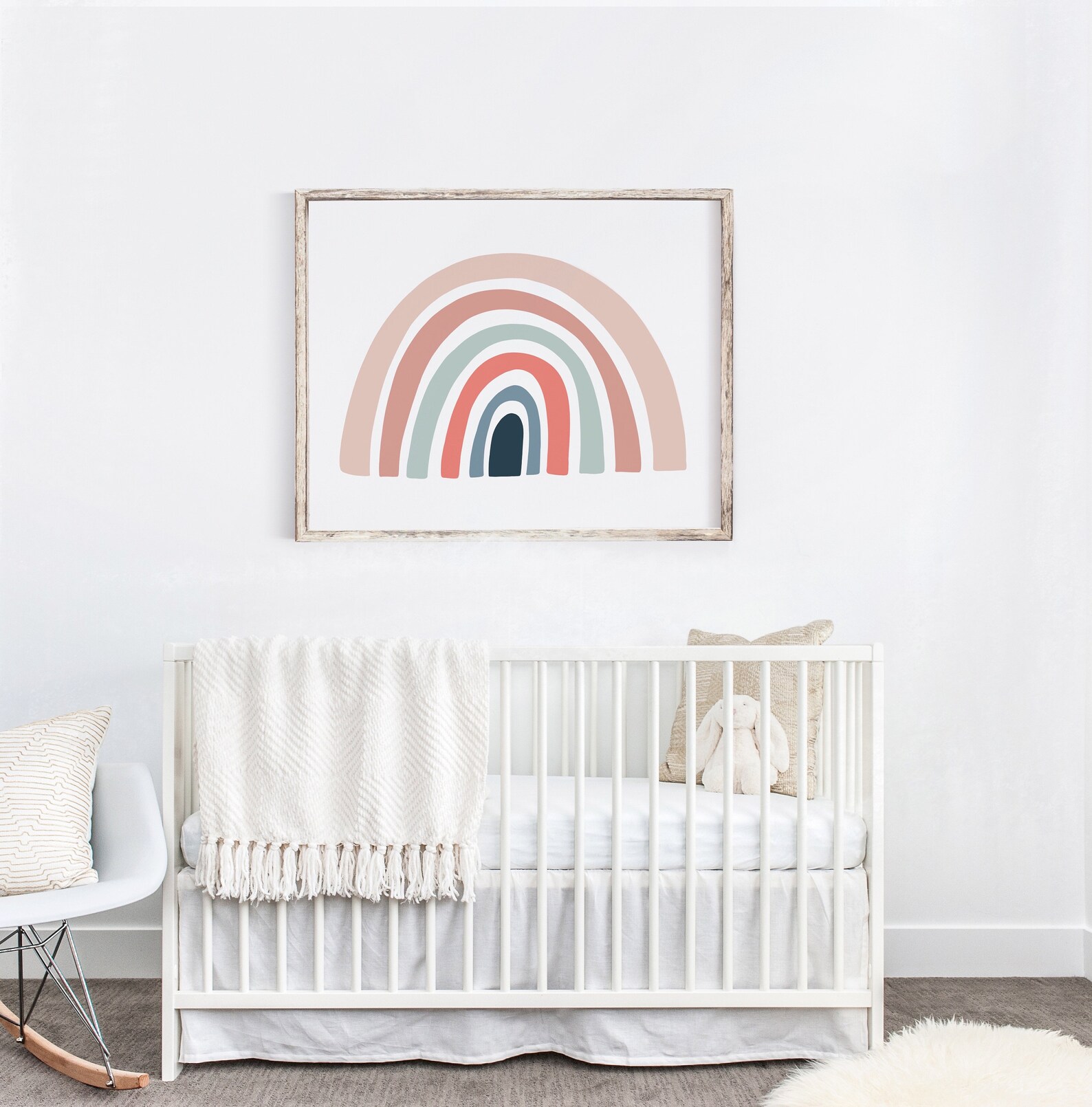 Rainbow Printable Wall Art | Girls Nursery Print | Girls Bedroom Decor ...