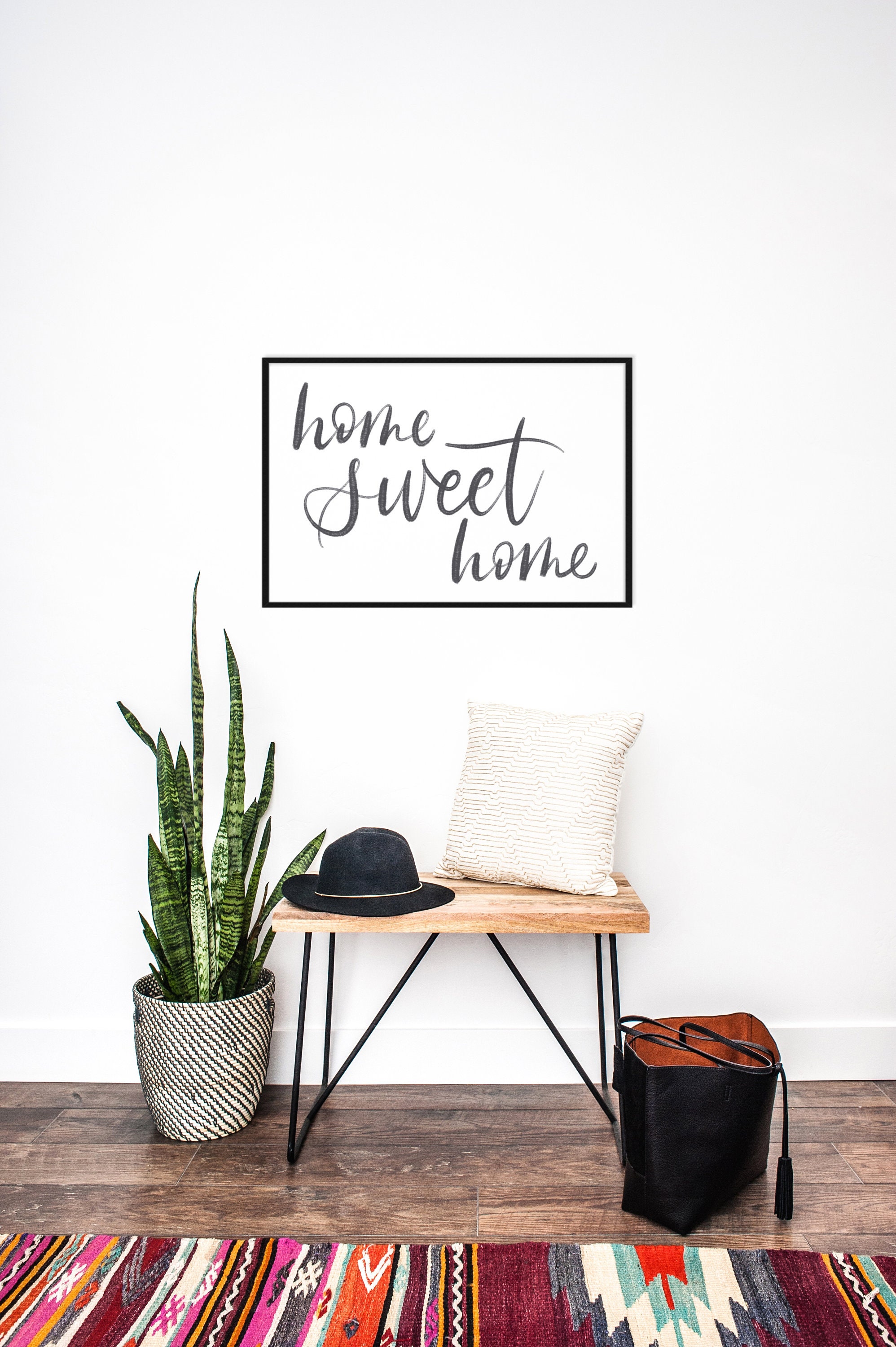 Home Sweet Home Printable Wall Art Home Decor Print Large | Etsy