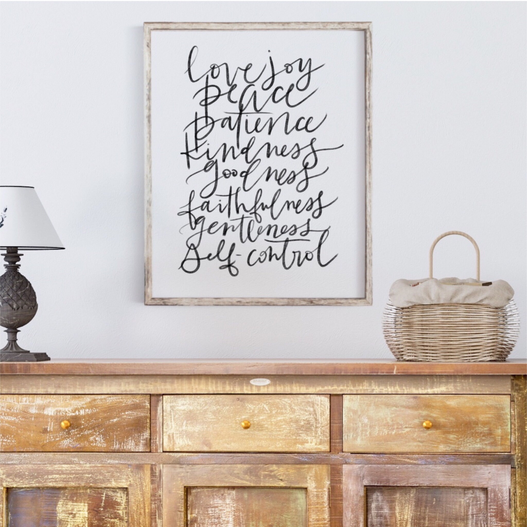 Fruit of the Spirit Printable Wall Art Scripture Print | Etsy