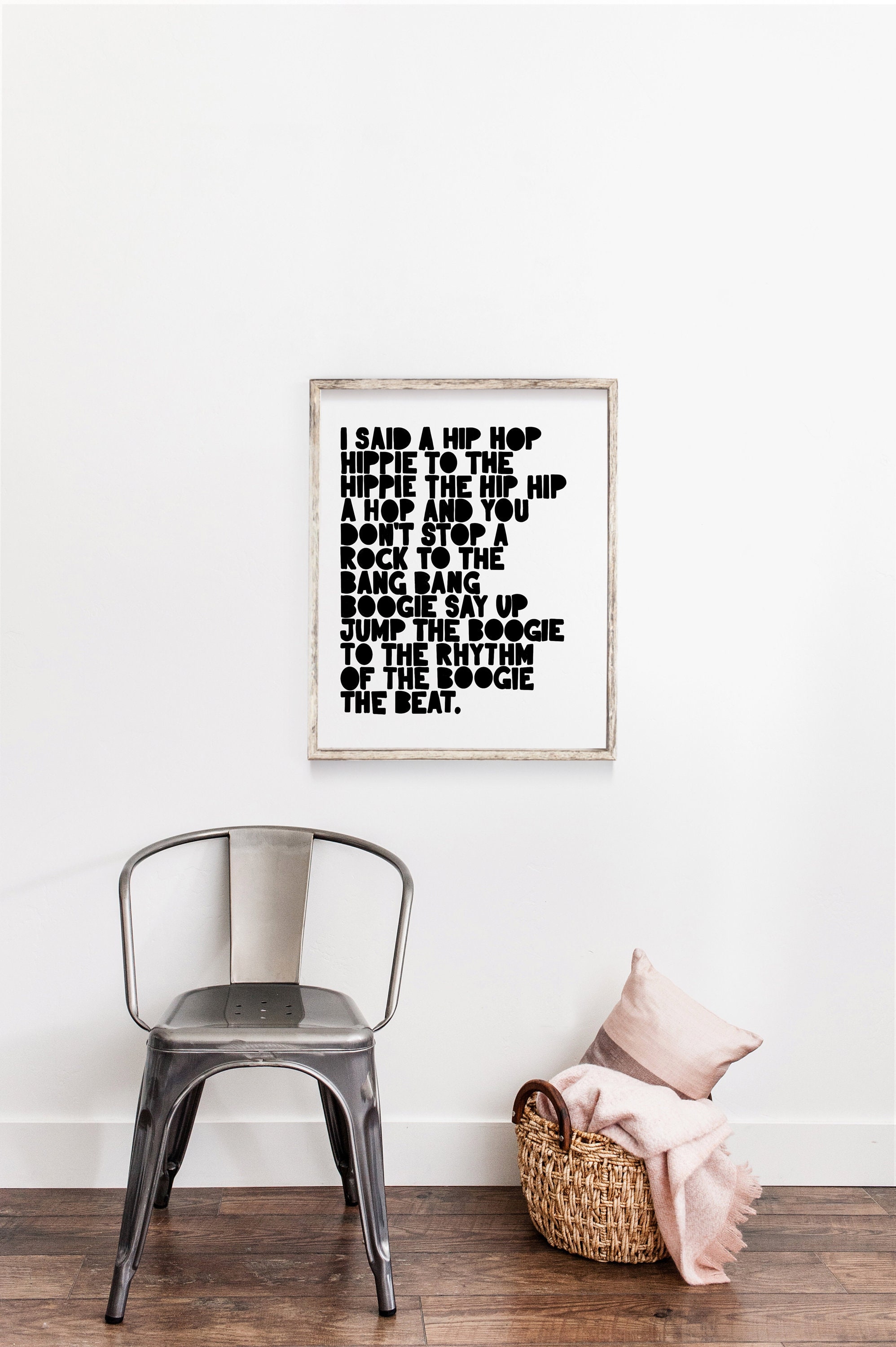 Rappers Delight Hip Hop Printable Wall Art | Nursery Print Black and ...