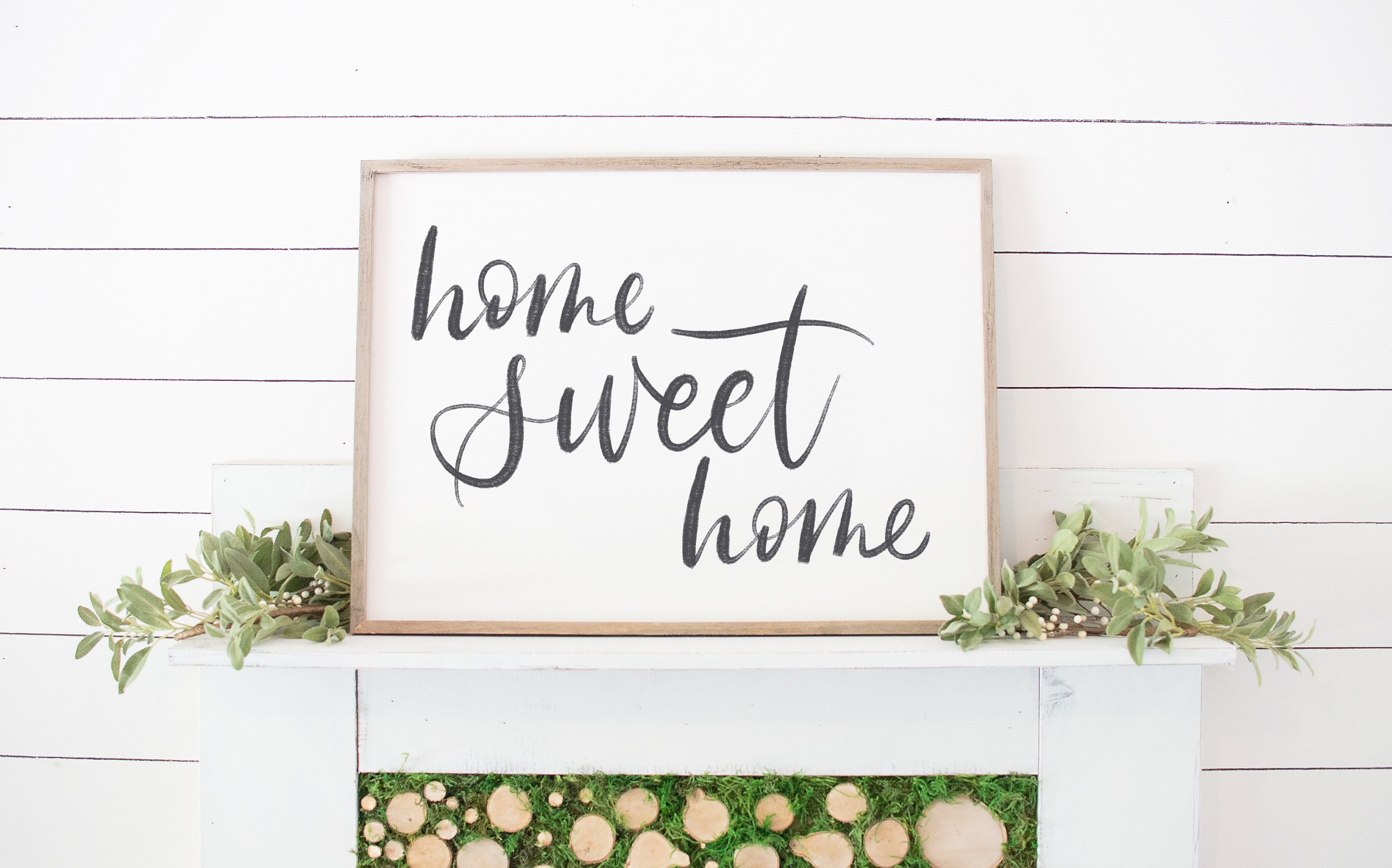 Home Sweet Home Printable Wall Art Home Decor Print Large | Etsy