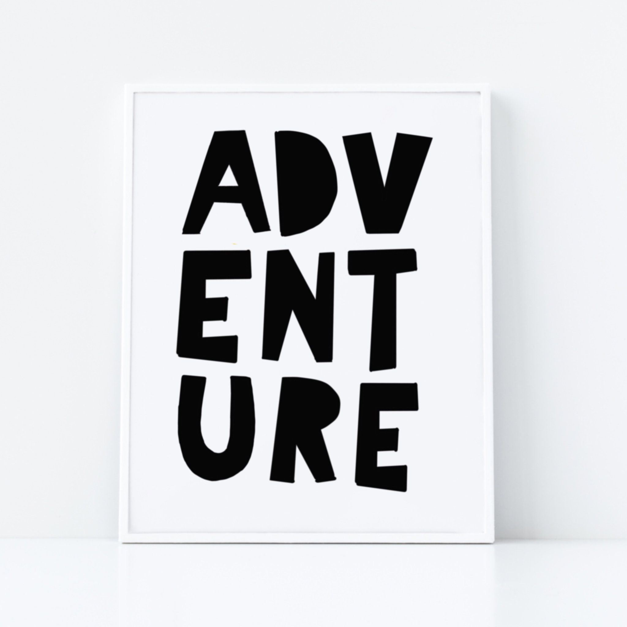 Adventure Printable Wall Art Sign | Nursery Decor | Scandi Print ...