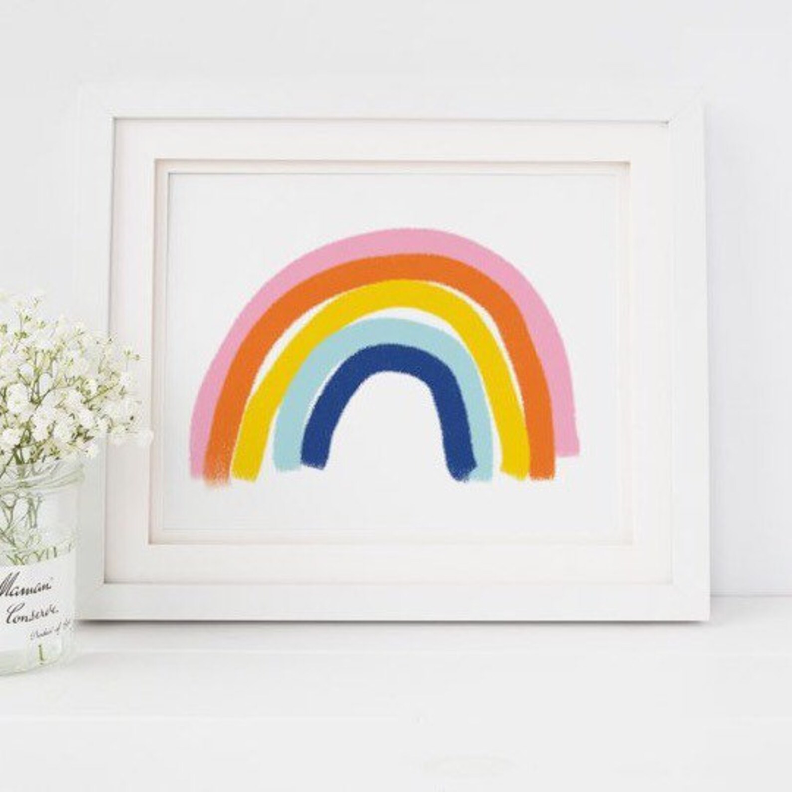Rainbow Baby Printable Wall Art Nursery Decor Kids Room | Etsy