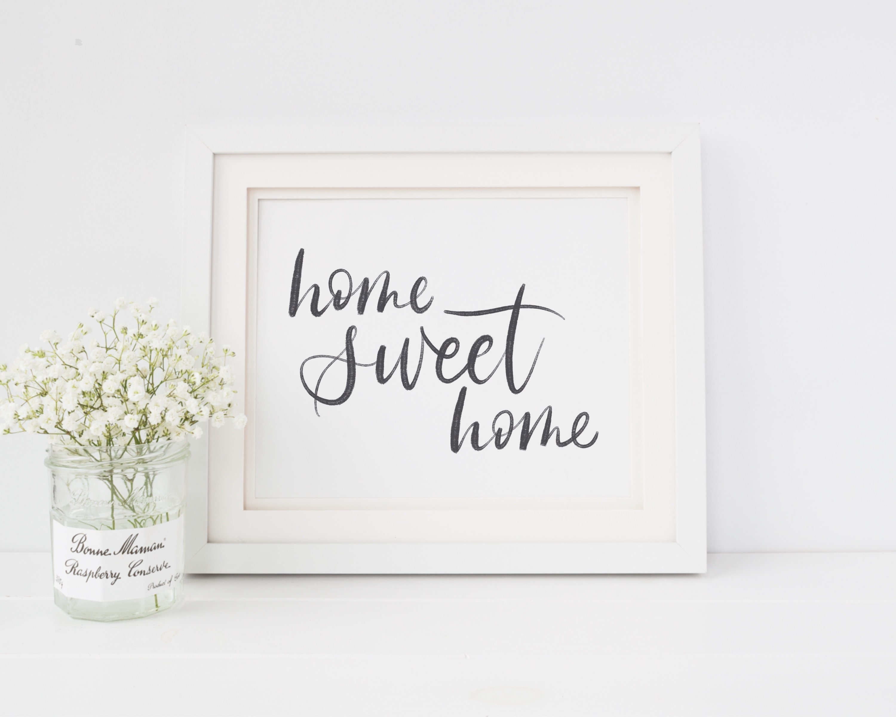 Home Sweet Home Printable Wall Art Home Decor Print Large | Etsy