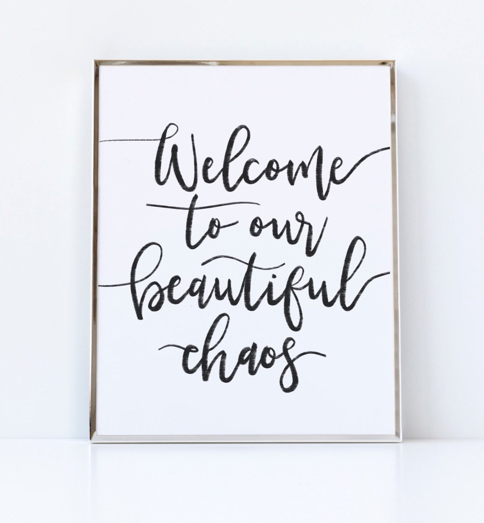 to Our Beautiful Chaos Printable Wall Art Home Print Etsy