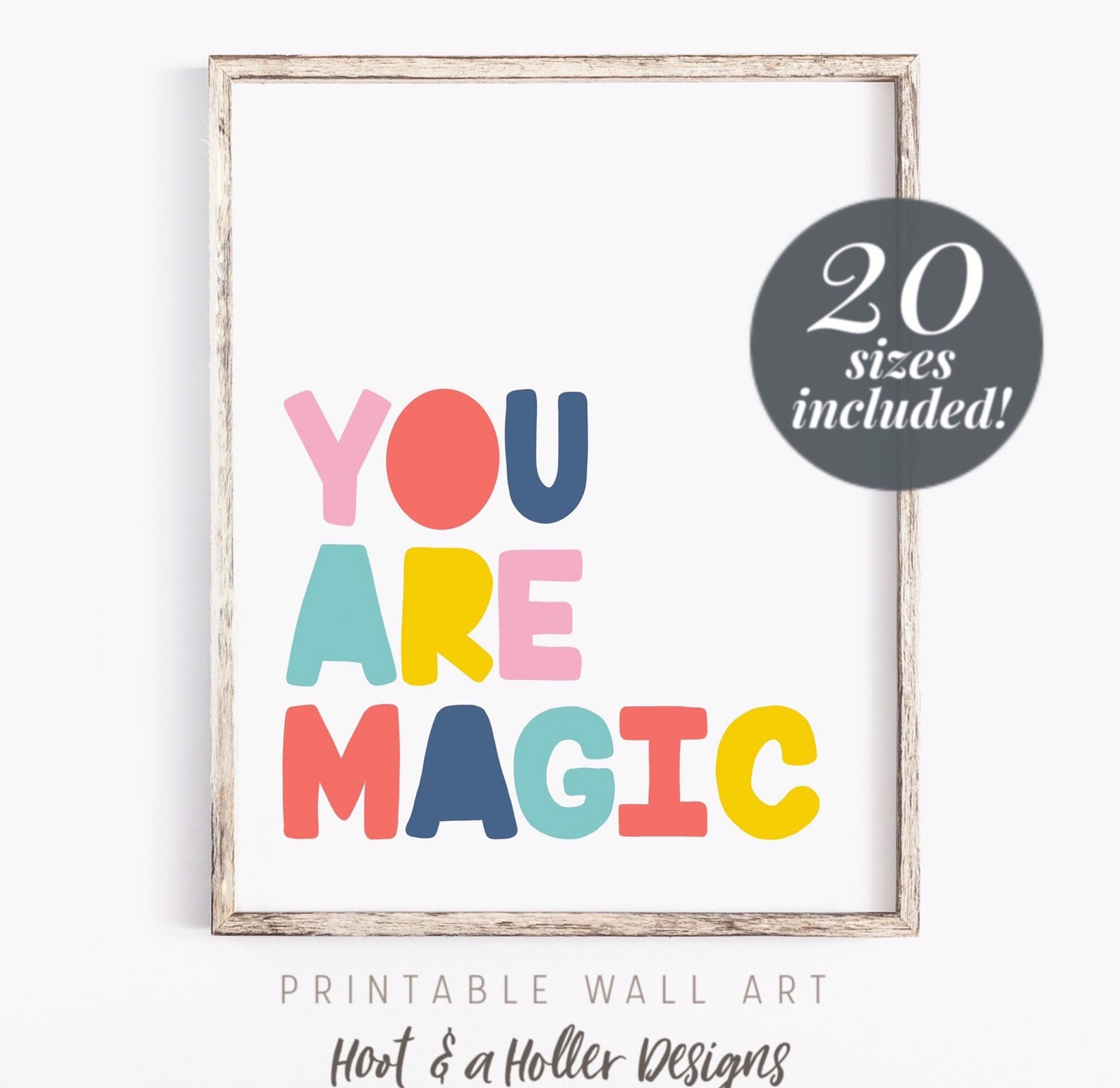 You Are Magic Poster Printable Wall Art Nursery Print Kids Etsy