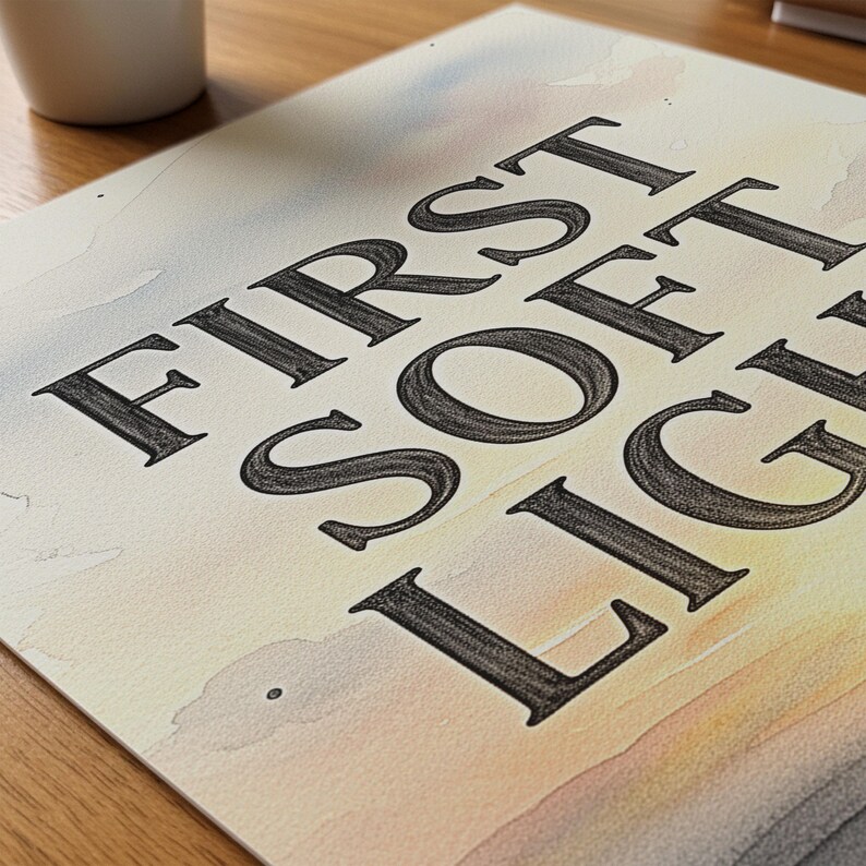 Minimalist Lantern Sunrise Wall Art, Inspirational Quote Poster, Soft ...
