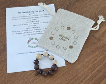 Breathloop Ademhalingstool 4-6 | Mindfulness Fidget Kralen tegen Stress | Anxiety Grounding Tool | 4-6 Breathing Calming Beads