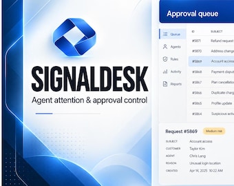 SignalDesk Approval Queue & Task Review Software | Local Browser Edition | Studio Sugar Plum