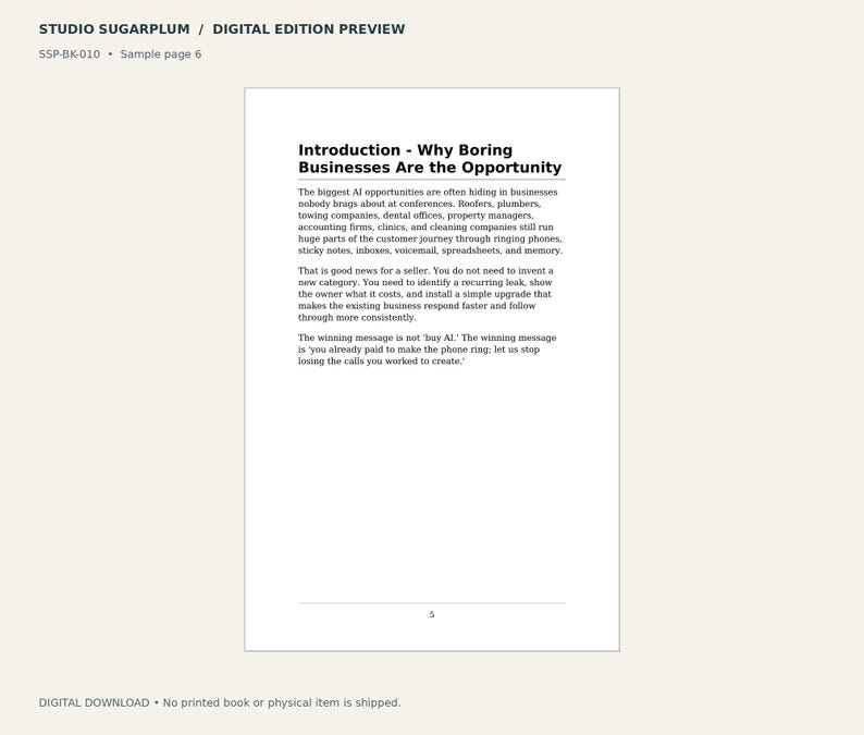 Negocios aburridos que desangran dinero / Libro electrónico en PDF / Negocios / Guía de ventas con IA imagen 4