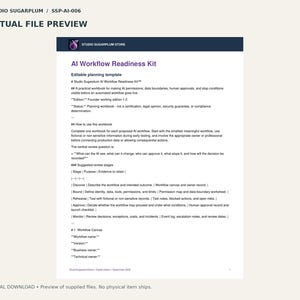 AI Workflow Readiness Kit | Digital Download image 2