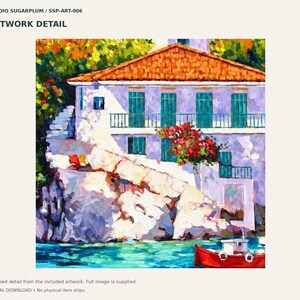 La casa griega de Jan sobre el agua / Descarga digital imagen 4