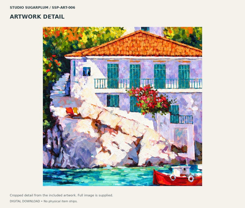 La casa griega de Jan sobre el agua / Descarga digital imagen 4