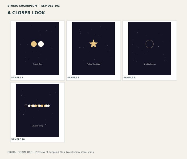 Celestial Design Pack | Digital Download image 3