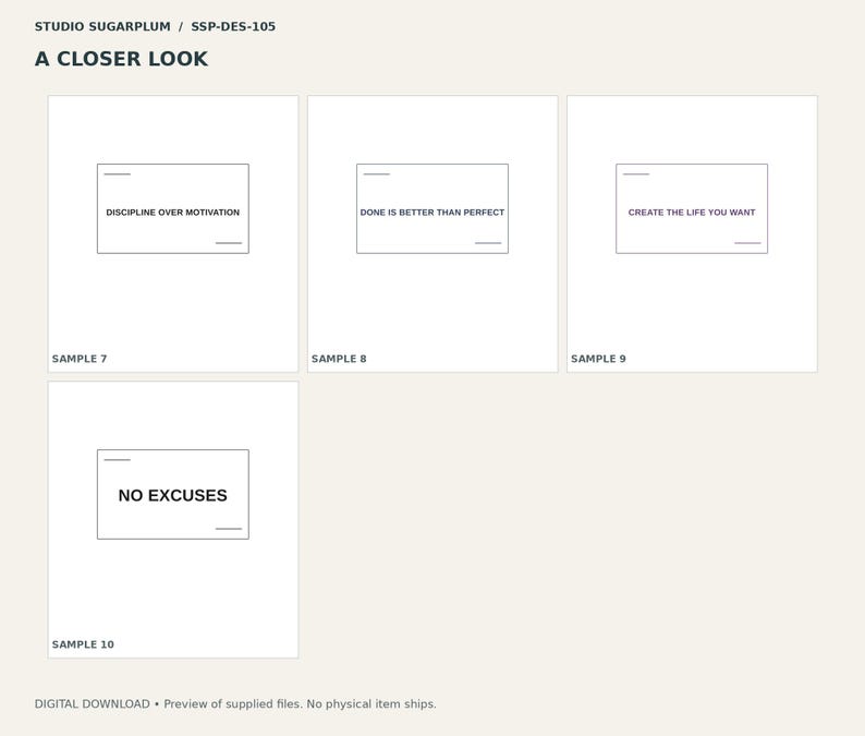 Desk & Motivation Design Pack | Digital Download image 3