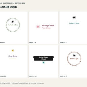Encouraging T-Shirt Design Pack | Digital Download image 3