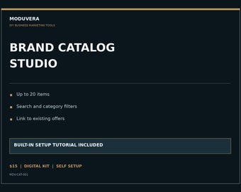 Product Catalog HTML Builder, DIY Business Website Template, Search and Categories, Setup Tutorial