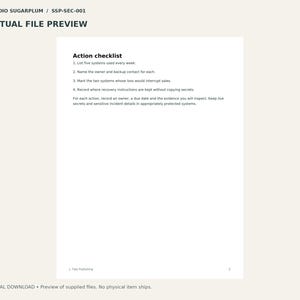 FirstLock Security Planning Workbooks | 10 PDF Volumes | 50 Pages image 3