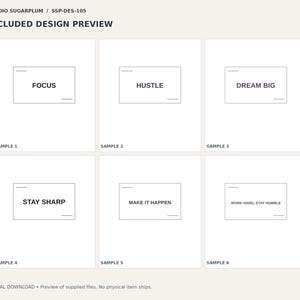 Desk & Motivation Design Pack | Digital Download image 2