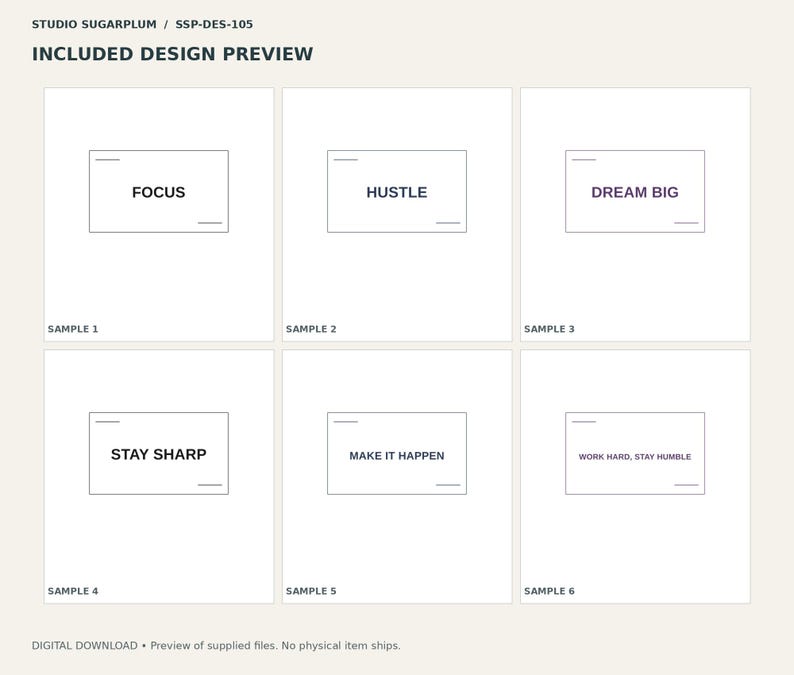 Desk & Motivation Design Pack | Digital Download image 2