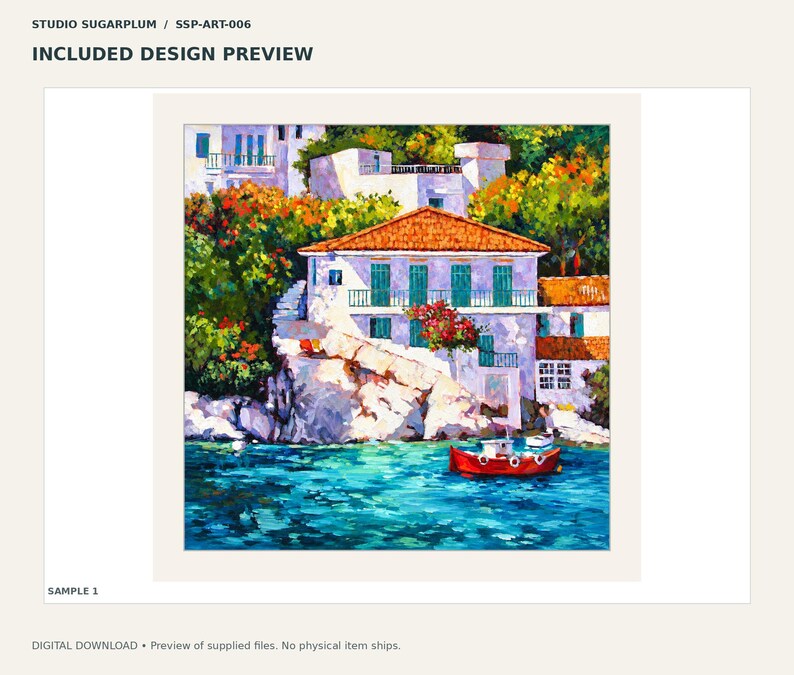 La casa griega de Jan sobre el agua / Descarga digital imagen 2