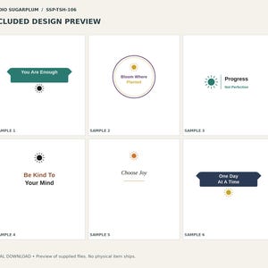 Encouraging T-Shirt Design Pack | Digital Download image 2