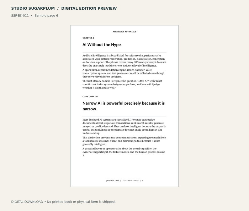 AI Literacy Advantage | PDF Ebook | AI / Business Guide image 4