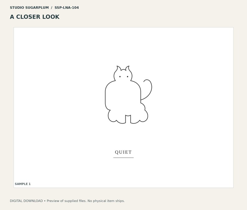 Minimal Line Art Print No. 4 | Digital Download image 3