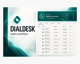 DialDesk Call and Lead Tracker | CSV Import, Call Outcomes and Daily Goals | Offline Browser App
