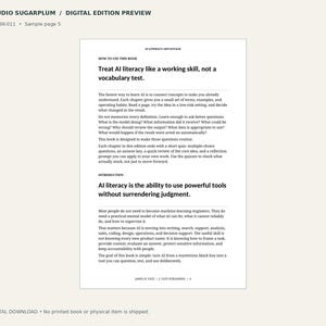 AI Literacy Advantage | PDF Ebook | AI / Business Guide image 3