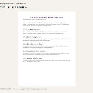 Faceless Ambient Video Concepts | Digital Download image 2