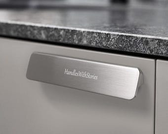 Tiradores rectangulares de níquel cepillado para armarios, tiradores para roperos, tiradores para cajones, tiradores modernos para armarios, herrajes para armarios de cocina de 128 mm.