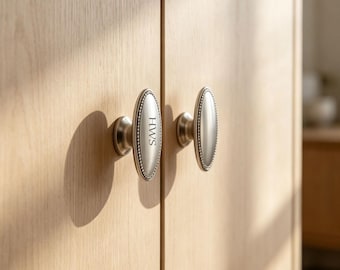 Tiradores ovalados retro para cajones, tiradores plateados brillantes para puertas de armarios, pomos dorados cepillados para cómodas, pomos y tiradores de níquel cepillado para armarios (54 mm).