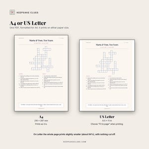 A4 and US Letter compared: the A4 PDF prints on US Letter with Fit to page, slightly smaller, nothing cut off