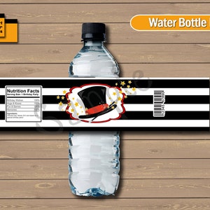Circus Water Bottle Label, Circus Water Label, Circus Bottle Label ...