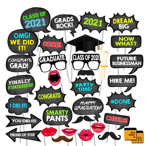 Grad Photo Prop Printables