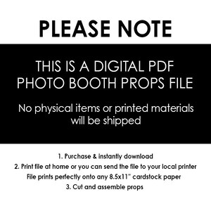 Friends Bachelorette Party Photo Booth Props, Bridal Shower Party Printables, Instant Download RPP65 image 3