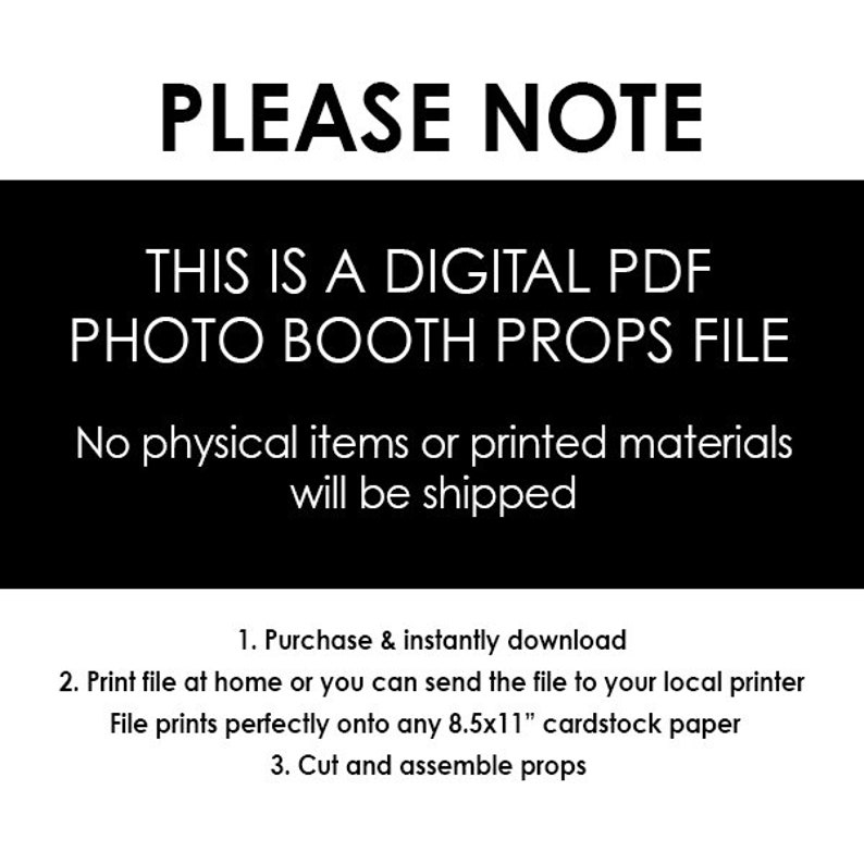 Friends Bachelorette Party Photo Booth Props, Bridal Shower Party Printables, Instant Download RPP65 image 3