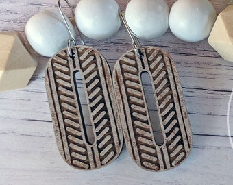 Tribal Earrings SVG: Laser Cut Boho Design (Digital Download)