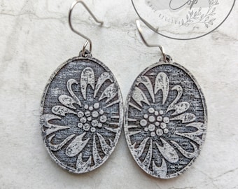 Peony Earrings SVG: Floral Laser Cut File (Digital Download)