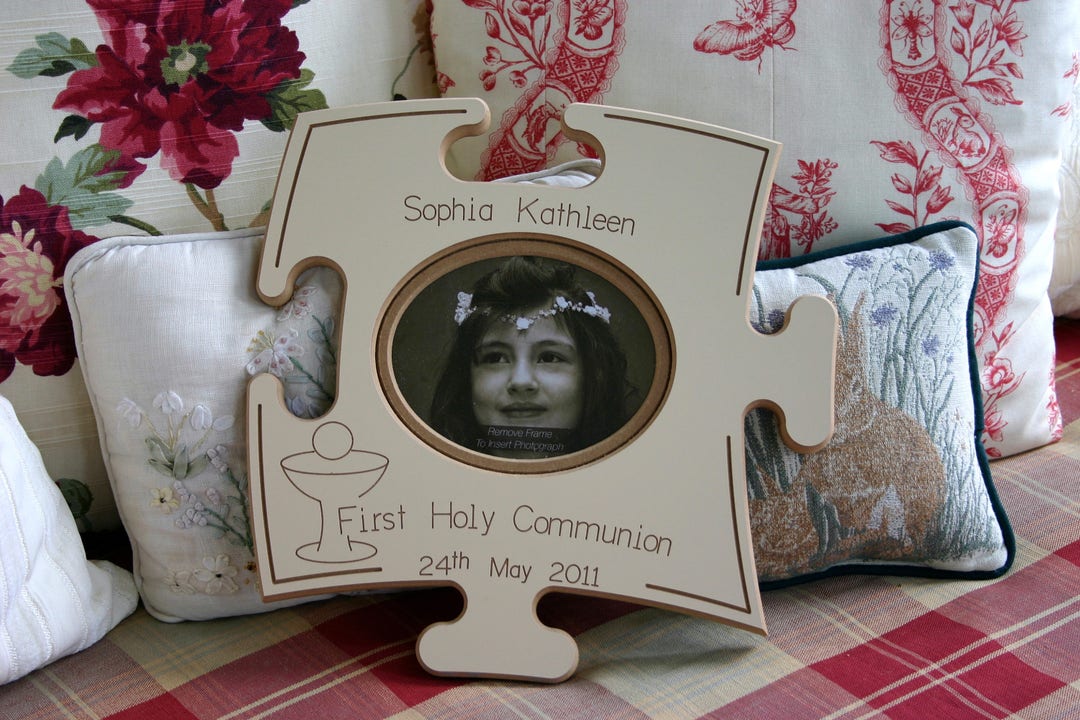First Holy Communion Puzzle Board - Personalised - Etsy