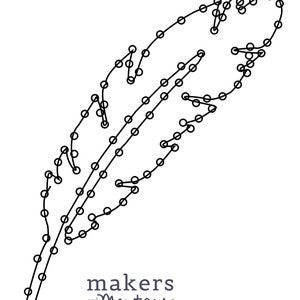 Feather String Art Template - Pattern - Crafting - Design