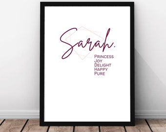 Sarah Name Art Etsy Sarah Name Art Etsy