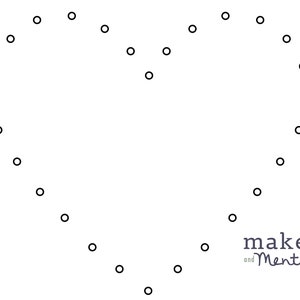 Heart String Art Template - Pattern - Crafting - Design