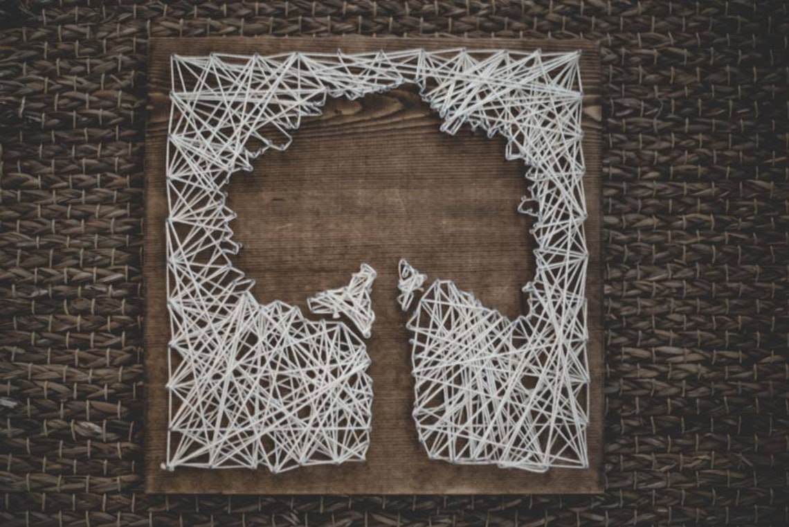 Tree String Art Template - Tree Pattern - Crafting - Design - DIY ...